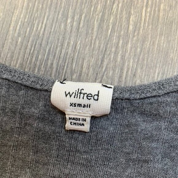 Wilfred Aritzia Women's Tank Top Gray Sleeveless Racerback Lightweight Causal - Picture 13 of 16